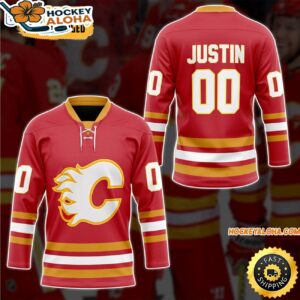 Personalized Calgary Flamess Hockey Jersey