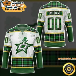 Personalized Dallas Stars St Patrick Days Hockey Jersey