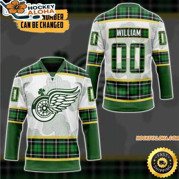 Personalized Detroit Red Wings St Patrick Days Conceptss Hockey Jersey
