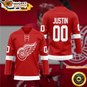 Personalized Detroit Red Wingss Hockey Jersey