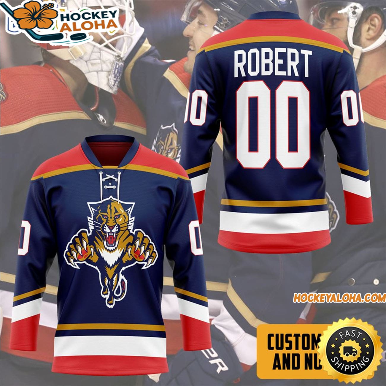 Personalized Florida Pantherss Hockey Jersey Personalized Florida Pantherss Hockey Jersey