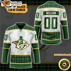 Personalized Nashville Predators St Patrick Days Hockey Jersey