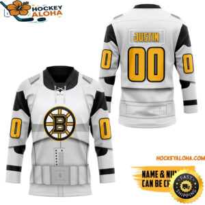 Personalized Sw X Boston Bruins May The 4th Be With Yous Hockey Jersey