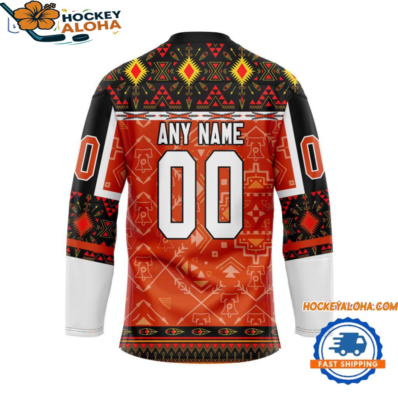 Philadelphia Flyers Personalized Native American Hockey Jersey Philadelphia Flyers Personalized Native American Hockey Jersey