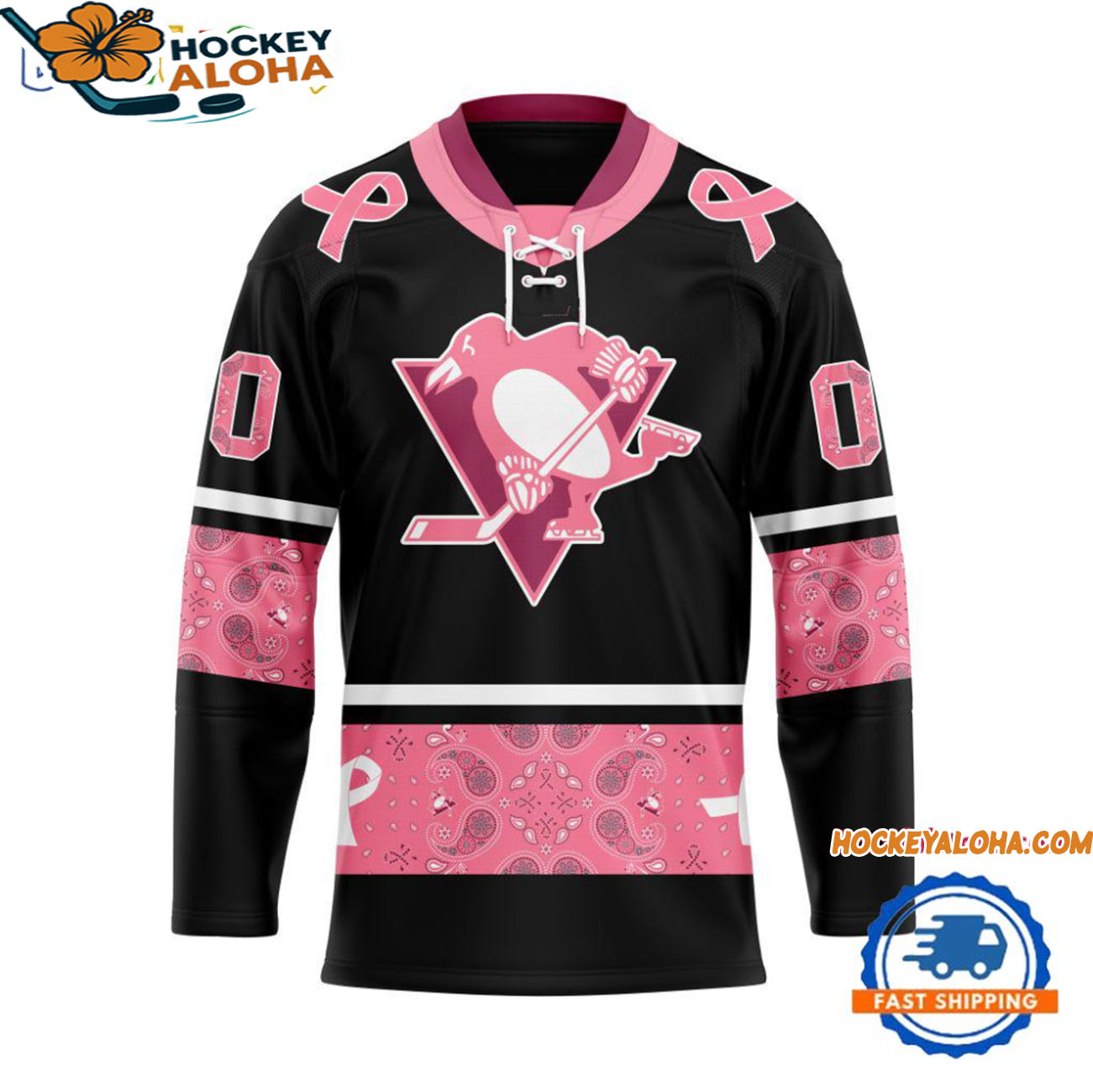 Pittsburgh Penguins In October We Wear Pink Breast Cancer Design Hockey Jersey Pittsburgh Penguins In October We Wear Pink Breast Cancer Design Hockey Jersey