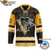 Pittsburgh Penguins Personalized Native American Hockey Jersey 1