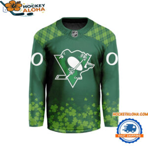 Pittsburgh Penguins Stpatricks Day New Design Patricks Day Hockey Jersey 1
