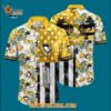 Pittsburgh Penguins Tropical Hat And Glasses Pattern Summer Hawaiian Shirt 3