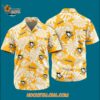 Pittsburgh Penguins Tropical Leafs Design Hawaiian Shirt 3
