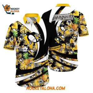 Pittsburgh Penguins With Tropical Pineapple Summer Hawaiian Shirt 1