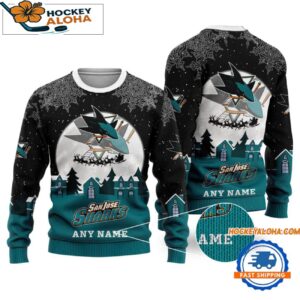 San Jose Sharks Hockey New Design Litmited Ugly Sweater Custom Name