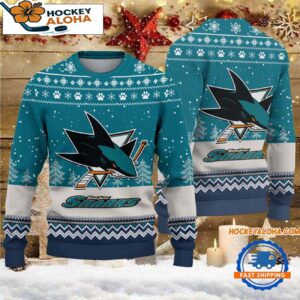 San Jose Sharks Hockey Team Design New Christmas Ugly Sweater