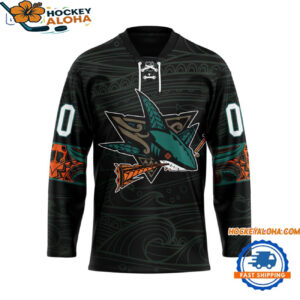 San Jose Sharks Personalized Native American Hockey Jersey 1