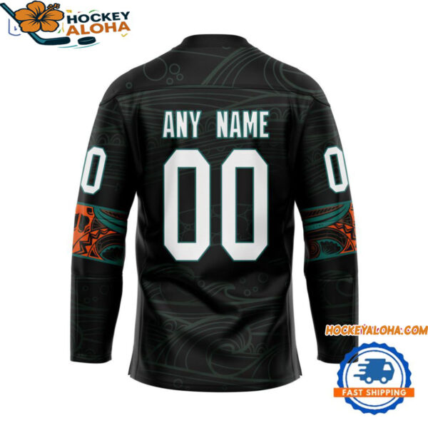 San Jose Sharks Personalized Native American Hockey Jersey 2