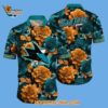 San Jose Sharks Tropical Rose Pattern Summer Hawaiian Shirt 2