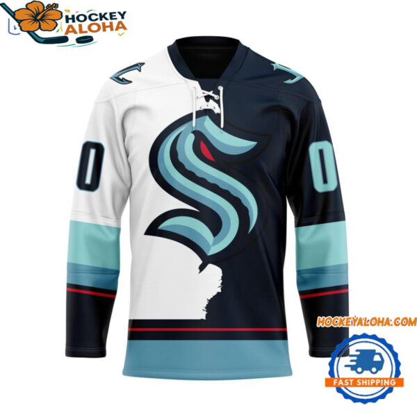 Seattle Kraken Home Mix Away New Design Hockey Jersey 1