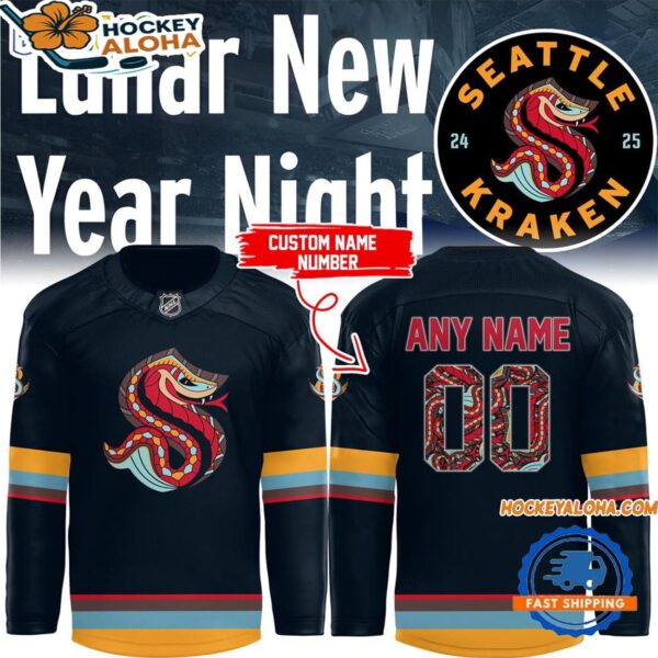 Seattle Kraken Lunar New Year Night Limited Edition Hockey Jersey