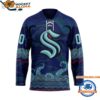Seattle Kraken Personalized Native American Hockey Jersey 1