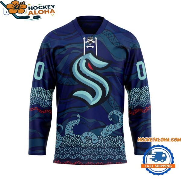 Seattle Kraken Personalized Native American Hockey Jersey 1