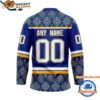 St Louis Blues Personalized Native American Hockey Jersey 2