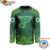 St Louis Blues Stpatricks Day New Design Patricks Day Hockey Jersey 1