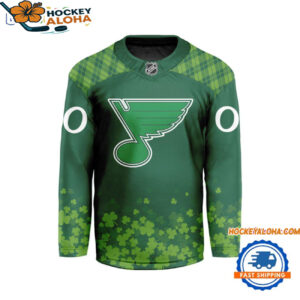 St Louis Blues Stpatricks Day New Design Patricks Day Hockey Jersey 1