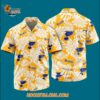 St Louis Blues Tropical Leafs Design Hawaiian Shirt 3