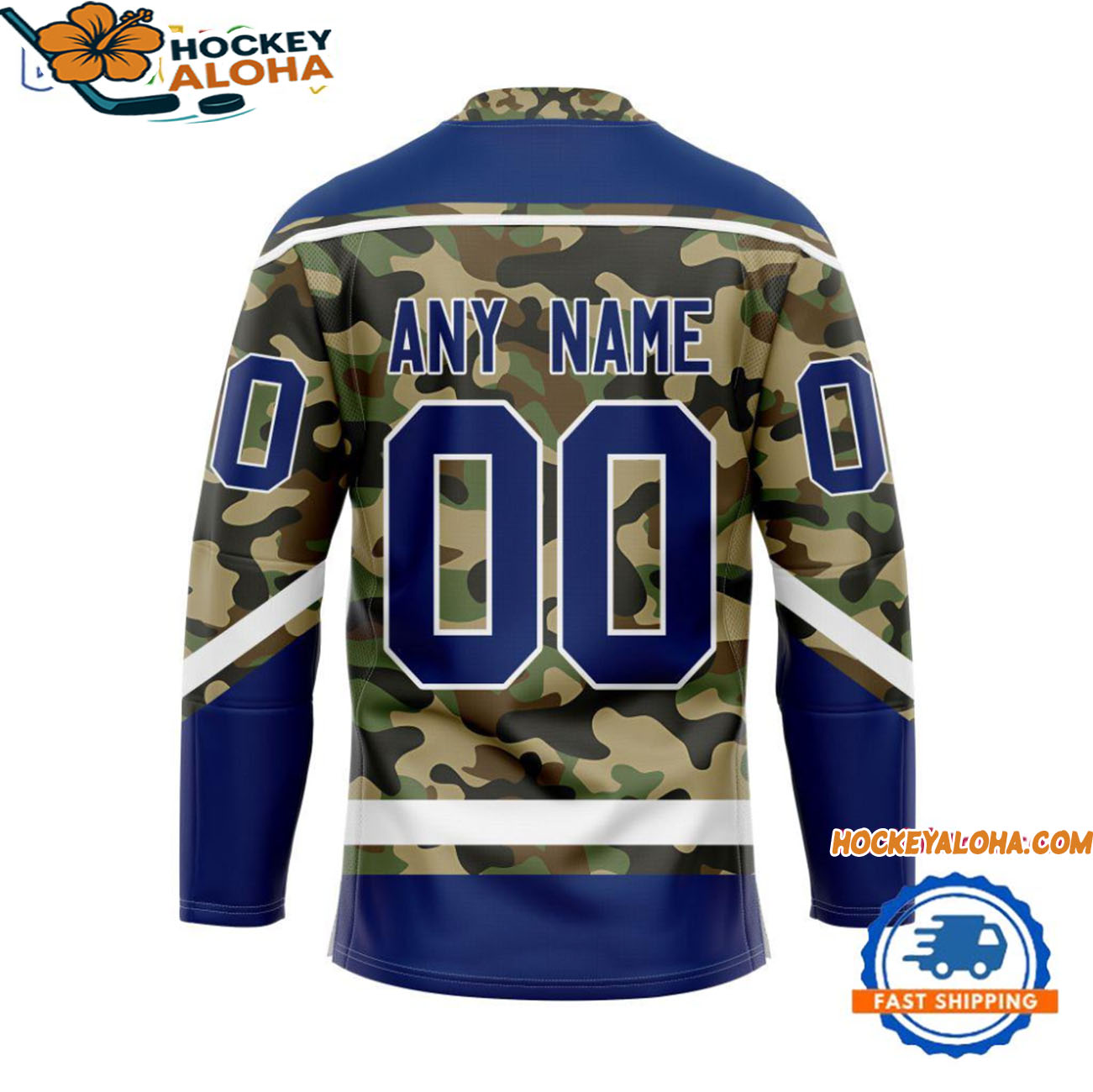 Tampa Bay Lightning Camo Veterans Custom Hockey Jersey Tampa Bay Lightning Camo Veterans Custom Hockey Jersey