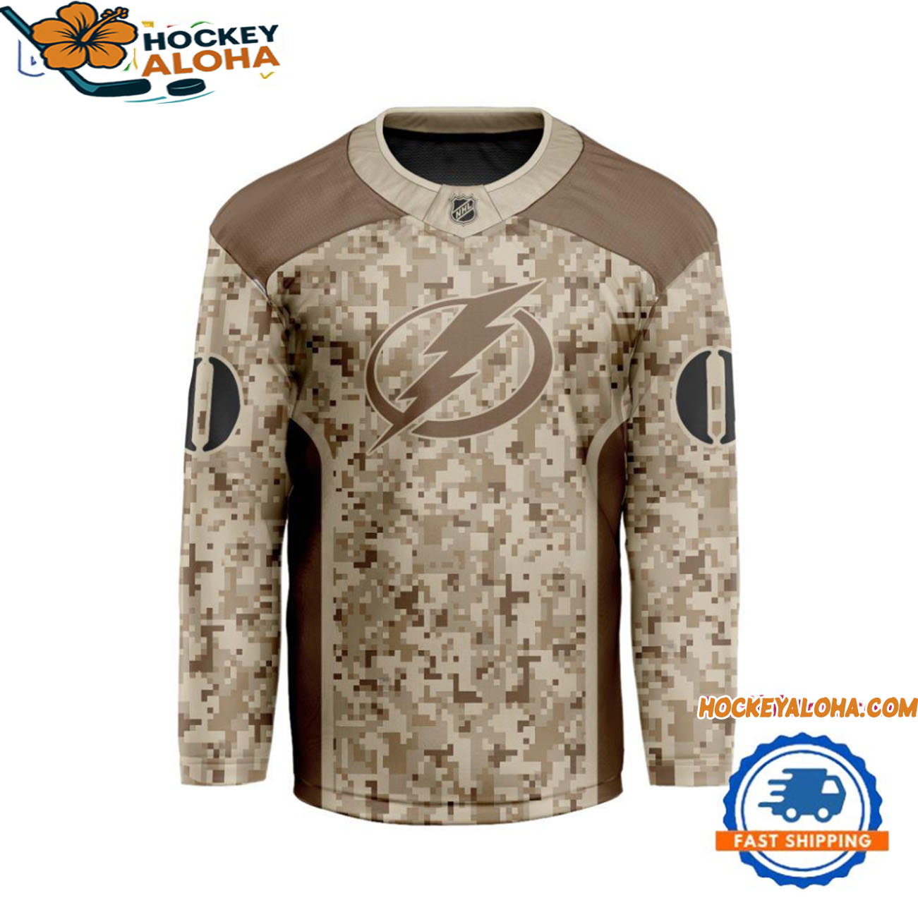 Tampa Bay Lightning Special Veterans Military Desert Camouflage Design Hockey Jersey Tampa Bay Lightning Special Veterans Military Desert Camouflage Design Hockey Jersey