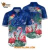 Tampa Bay Lightning Tropical Parrot And Flamingo Motifs Summer Hawaiian Shirt 1