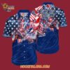 Tampa Bay Lightning With American Independence Day Pattern Summer Hawaiian Shirt 4
