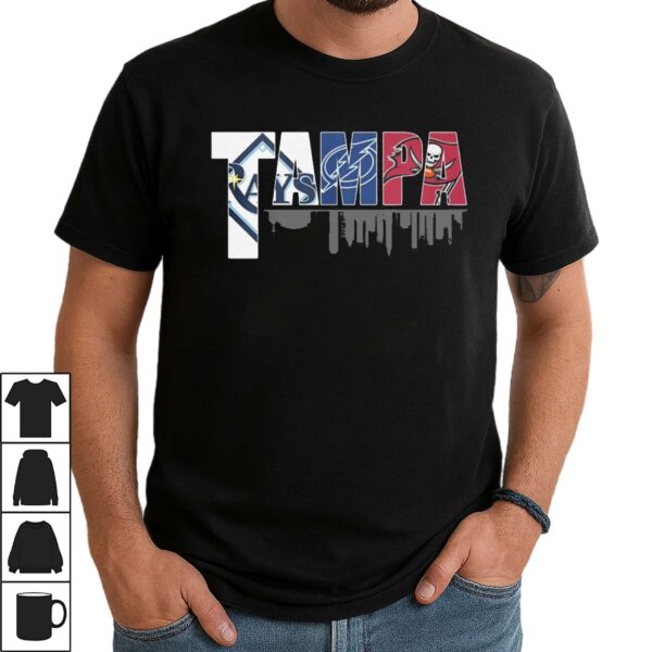 Top Tampa Tampa Bay Rays Tampa Bay Lightning Tampa Bay Buccaneers T Shirt 1