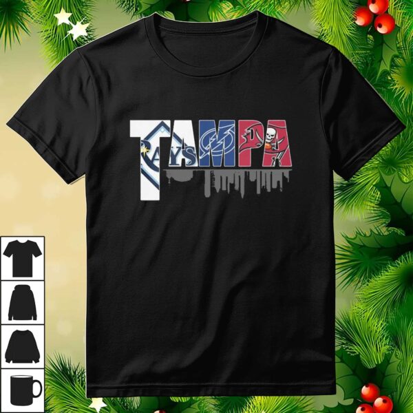 Top Tampa Tampa Bay Rays Tampa Bay Lightning Tampa Bay Buccaneers T Shirt 3