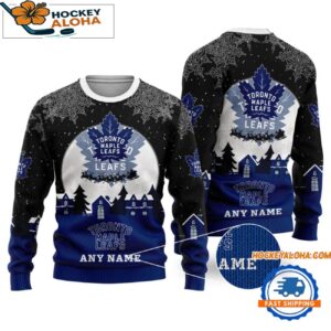 Toronto Maple Leafs Hockey New Design Litmited Ugly Sweater Custom Name