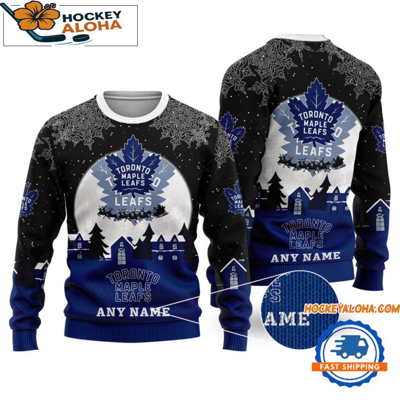 Toronto Maple Leafs Hockey New Design Litmited Ugly Sweater Custom Name Toronto Maple Leafs Hockey New Design Litmited Ugly Sweater Custom Name