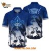 Toronto Maple Leafs Tropical Flamingo Pattern Summer Hawaiian Shirt 1