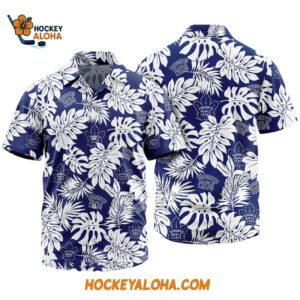 Toronto Maple Leafs Tropical Leafs Design Hawaiian Shirt 1