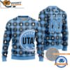 Utah Hockey Club Snow Tree Christmas Ugly Sweater Custom Name And Custom Number
