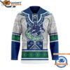 Vancouver Canucks Personalized Native American Hockey Jersey 1