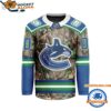 Vancouver Canucks Special Realtree Camo Hunting Hockey Jersey 1