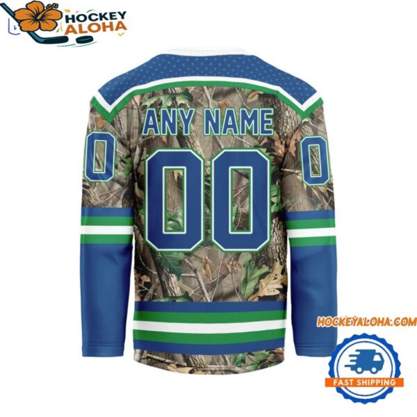 Vancouver Canucks Special Realtree Camo Hunting Hockey Jersey 2
