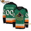 Vancouver Canucks Special Stpatricks Day Design Hockey Jersey