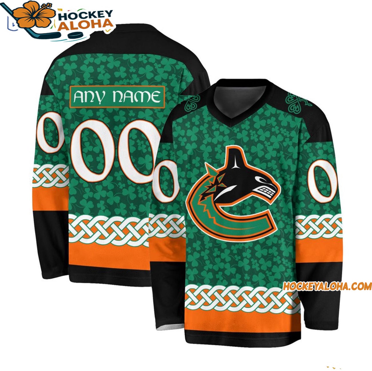 Vancouver Canucks Special Stpatricks Day Design Hockey Jersey Vancouver Canucks Special Stpatricks Day Design Hockey Jersey