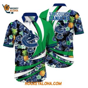 Vancouver Canucks With Tropical Pineapple Summer Hawaiian Shirt 1