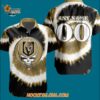 Vegas Golden Knights Grateful Dead Tie dye Hawaiian Button Shirt 3