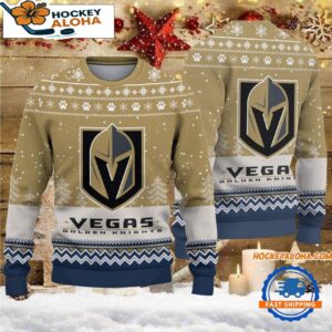 Vegas Golden Knights Hockey Team Design New Christmas Ugly Sweater