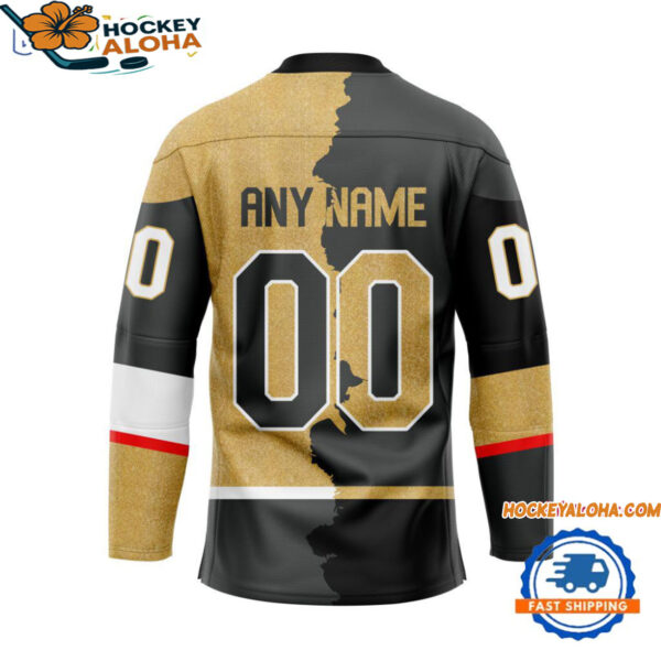Vegas Golden Knights Home Mix Away New Design Hockey Jersey 2
