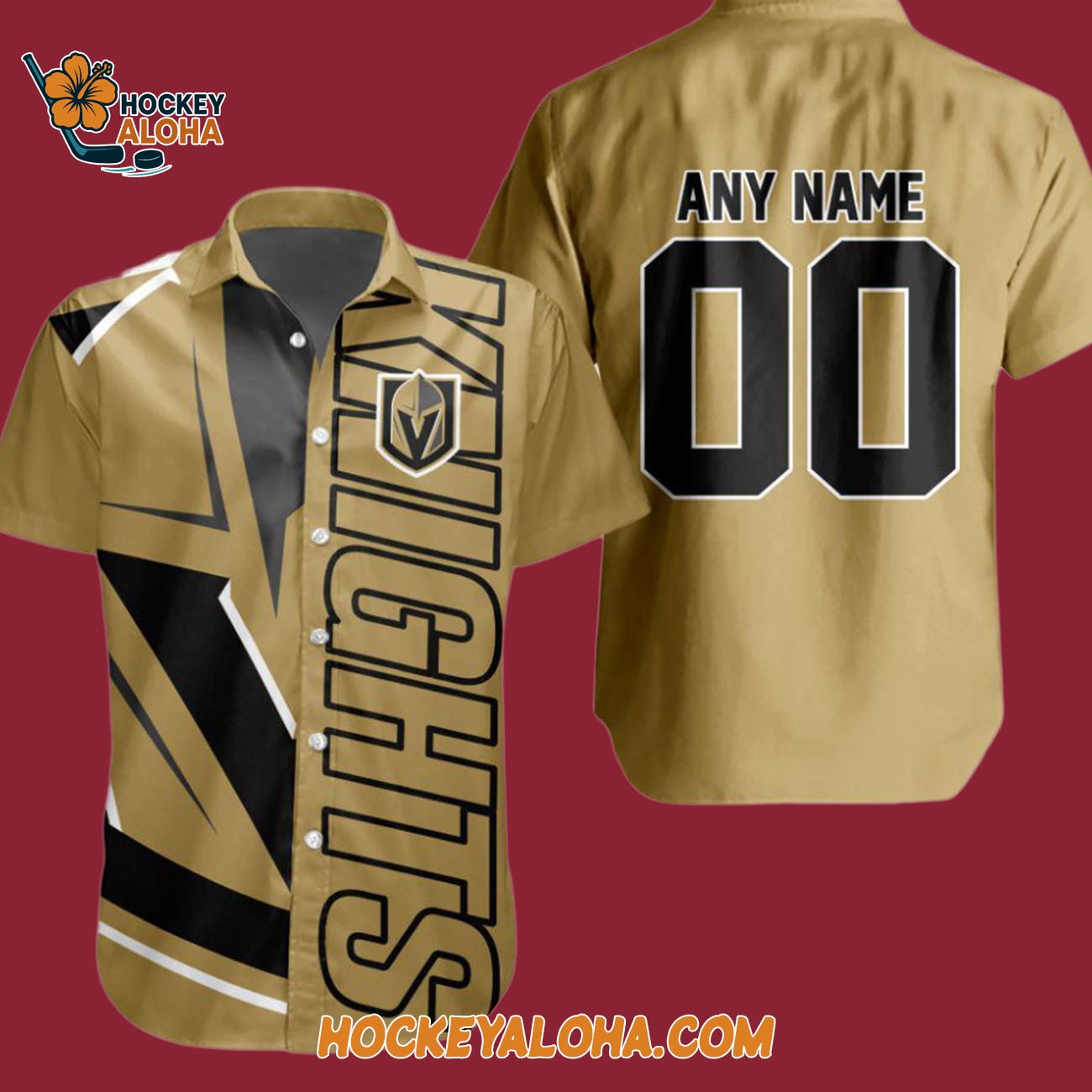 Vegas Golden Knights New Design Hockey Team Hawaiian Button Shirt Vegas Golden Knights New Design Hockey Team Hawaiian Button Shirt