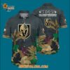 Vegas Golden Knights Tropical Forest Motifs Summer Hawaiian Shirt 3