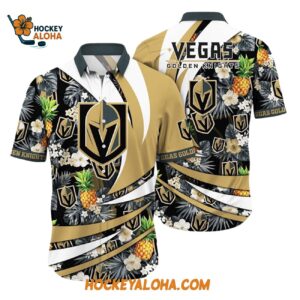 Vegas Golden Knights With Tropical Pineapple Summer Hawaiian Shirt 1